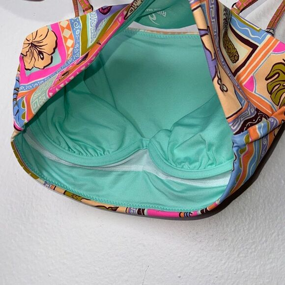 Rip Curl Beach Party D-DD Crop Swim Size Small - Picture 7 of 9